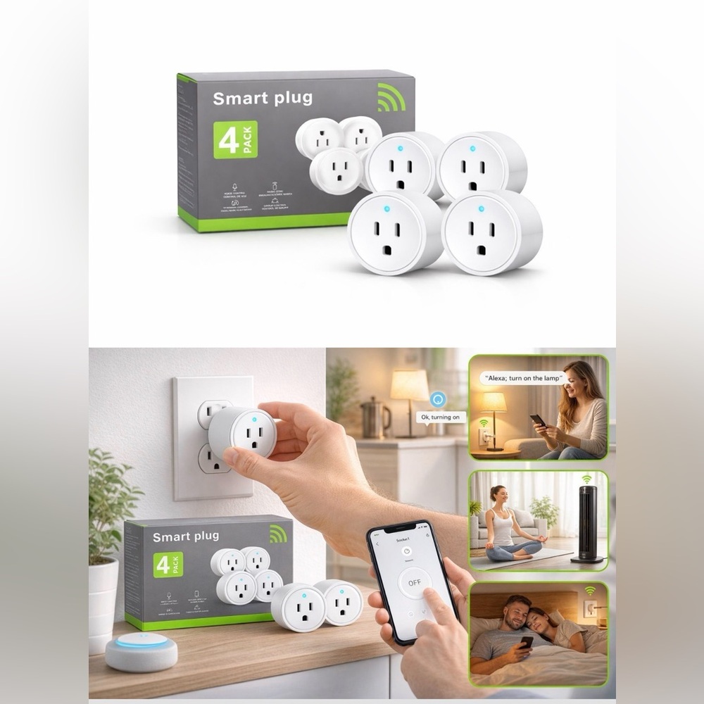 Smart Plug 4-Pack - White